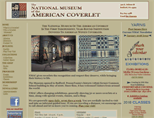 Tablet Screenshot of coverletmuseum.org